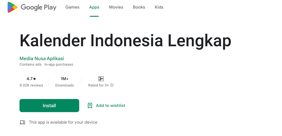 download aplikasi kalender